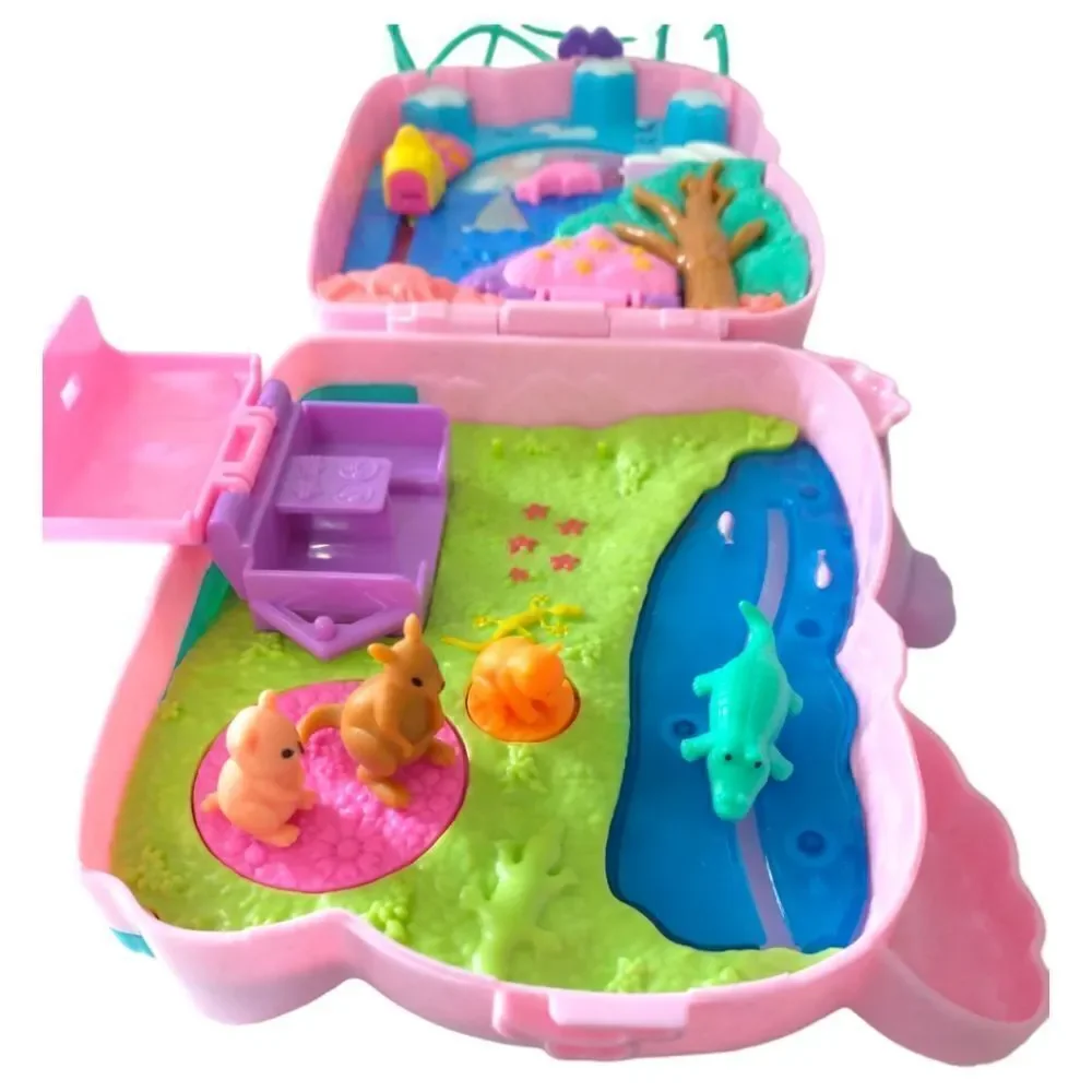 ‎Polly Pocket Koala Adventures Playset Crossbody Pink Missing Pieces Mattel.